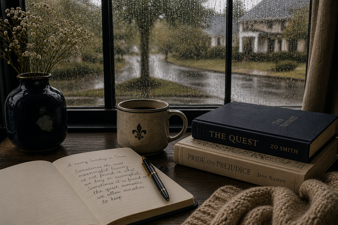 A Rainy Sunday in Texas: Why Stormy Days Invite Us to Slow Down
